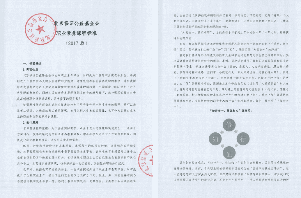 (2)职业素养教材教学课程标准(2017版)